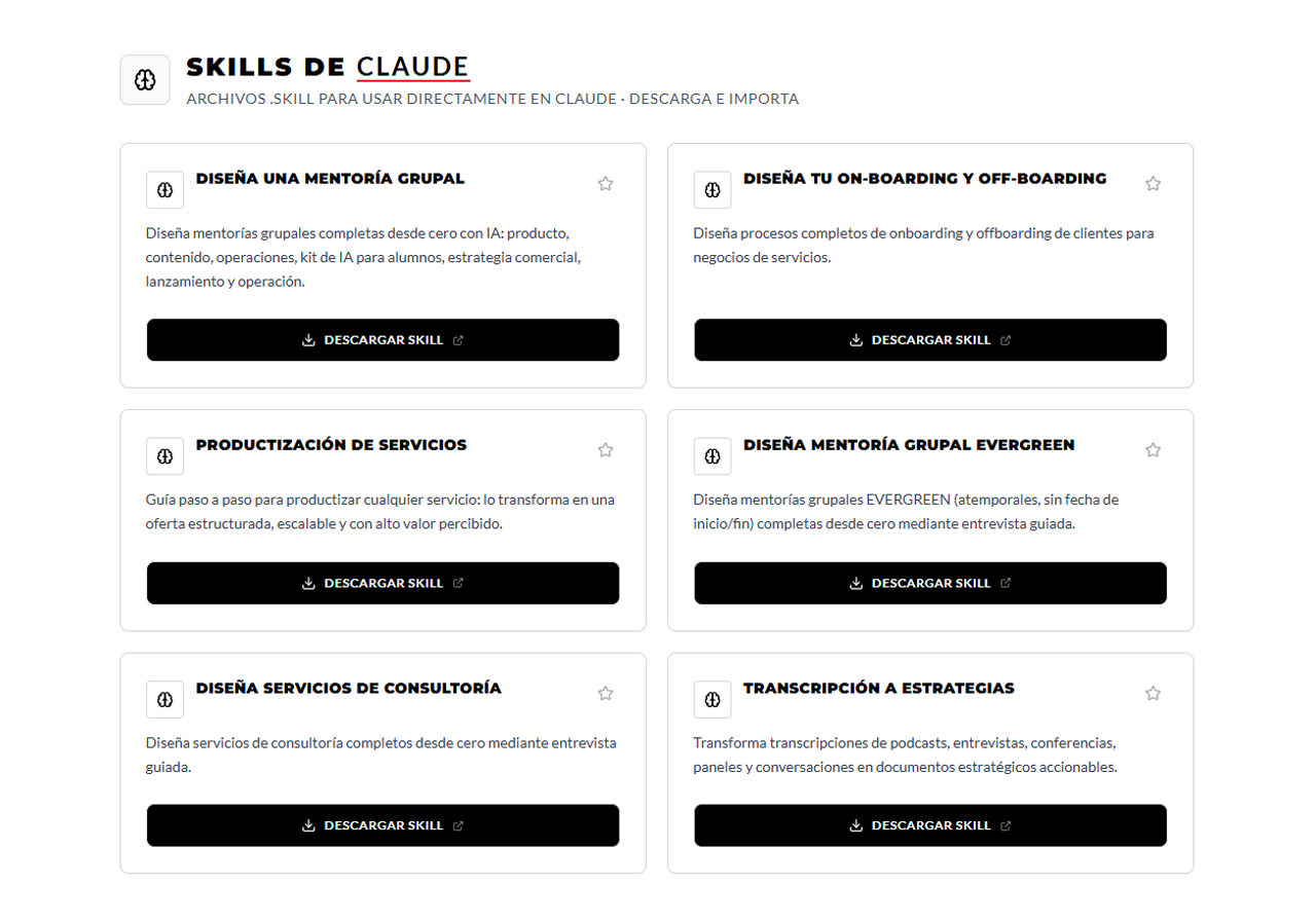 Aplicaciones y Skills para consultorías en vivo
