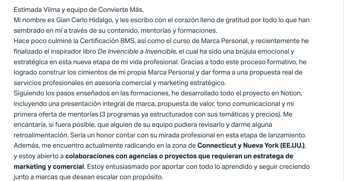 Testimonio
