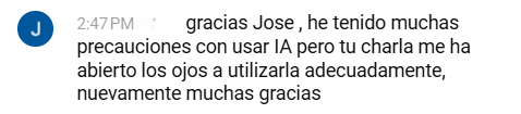 Testimonio de un asistente al taller Consultor del Futuro #9